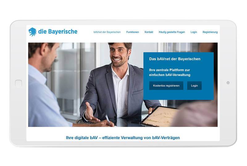Die Bayerische digitalisiert bAV vollständig mit Xempus